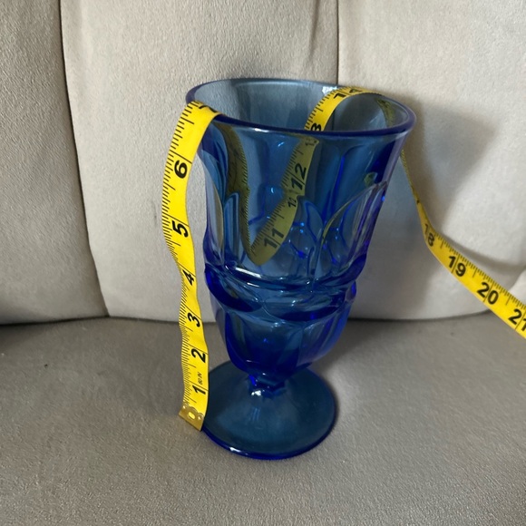 Vintage Fostoria Argus Blue Ice Tea Glasses Set Of 5 Argus Blue (Stem 2770) - Picture 11 of 12